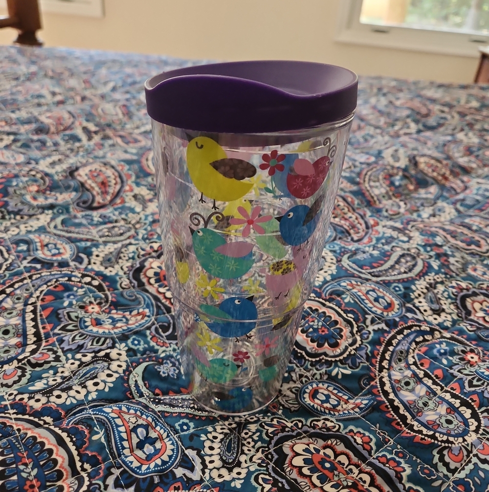 Tervis Purple Birds 24 Oz Tumbler